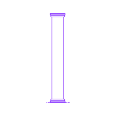 Buildings Wood Columns Round Base Capital Vinyl Svg File, Free Vectors File